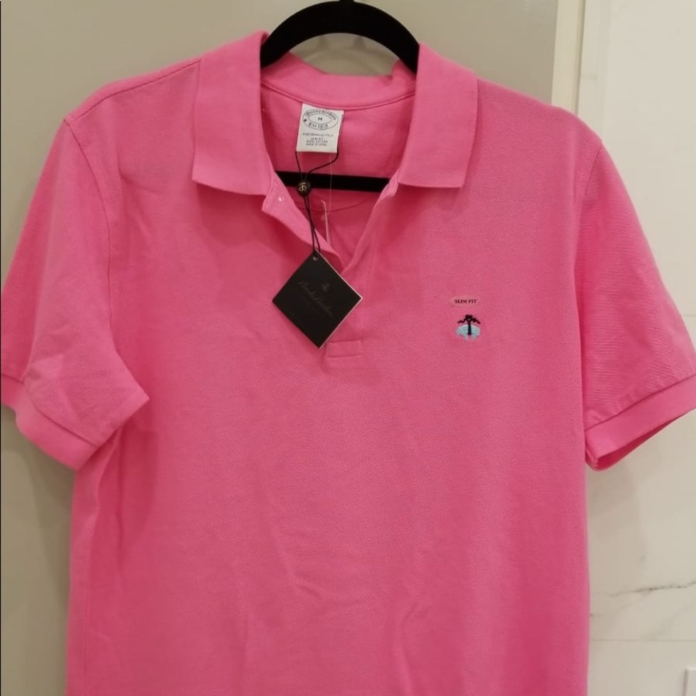 NWT Brooks brothers men’s Slim Fit Piqué Polo